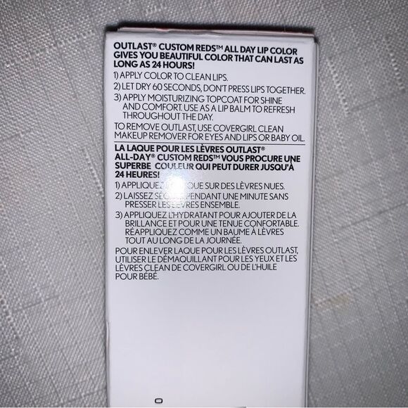 NIB COVERGIRL Outlast All Day Lip Color Custom Reds 830 Your Classic Red 2.3ml - Picture 5 of 8